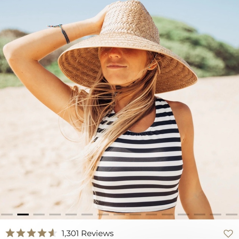 Albion Striped Black and White Crop Top